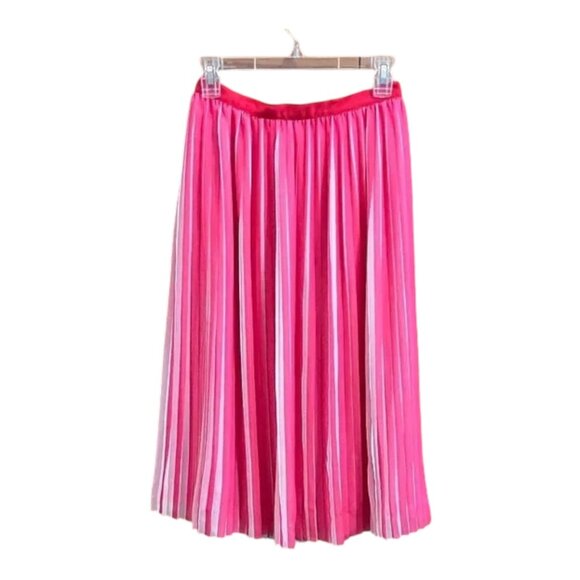 J.Crew hot pink fuchsia swing pleated skirt women's Size 00 - Picture 3 of 9